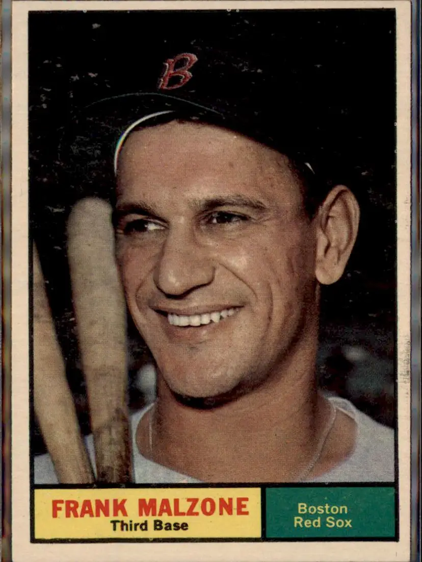 1961 Topps #445 Frank Malzone - ( ) - Boston Red Sox