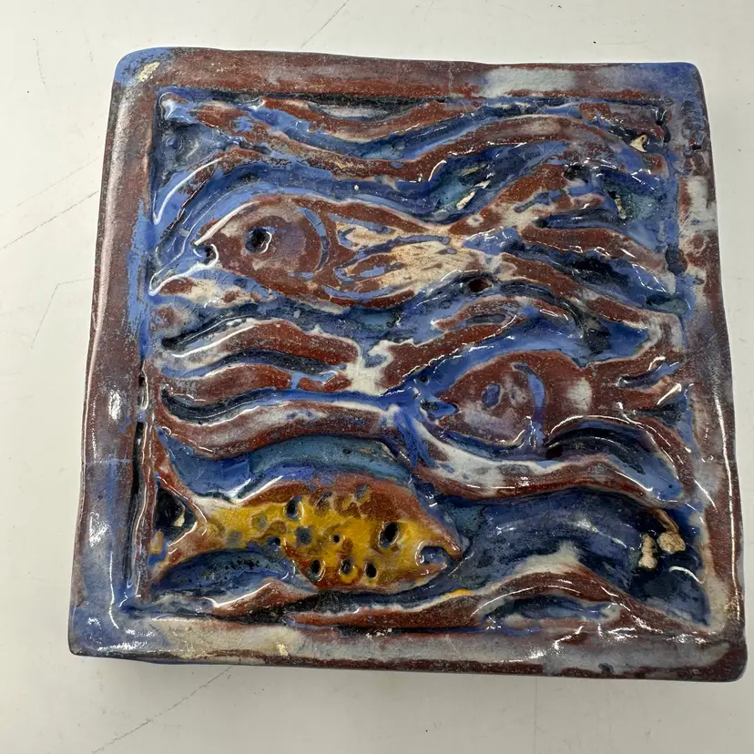 Redware Tile Fish Design