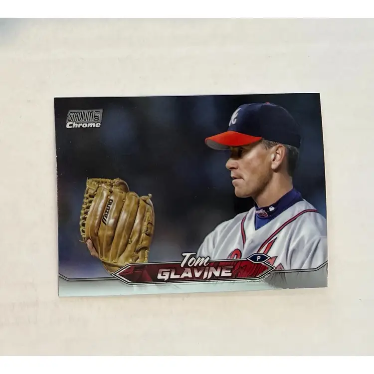 Tom Glavine Stadium Club Chrome Atlanta Braves