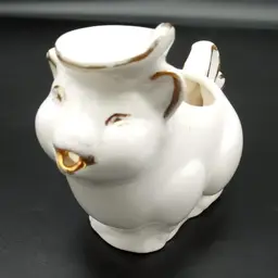 Vintage Spaulding Pig Art Pottery Creamer/Sauce Server