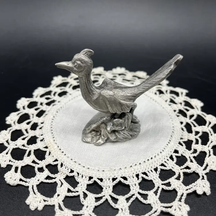 Rawcliffe Pewter Roadrunner Signed P. Davis 3”