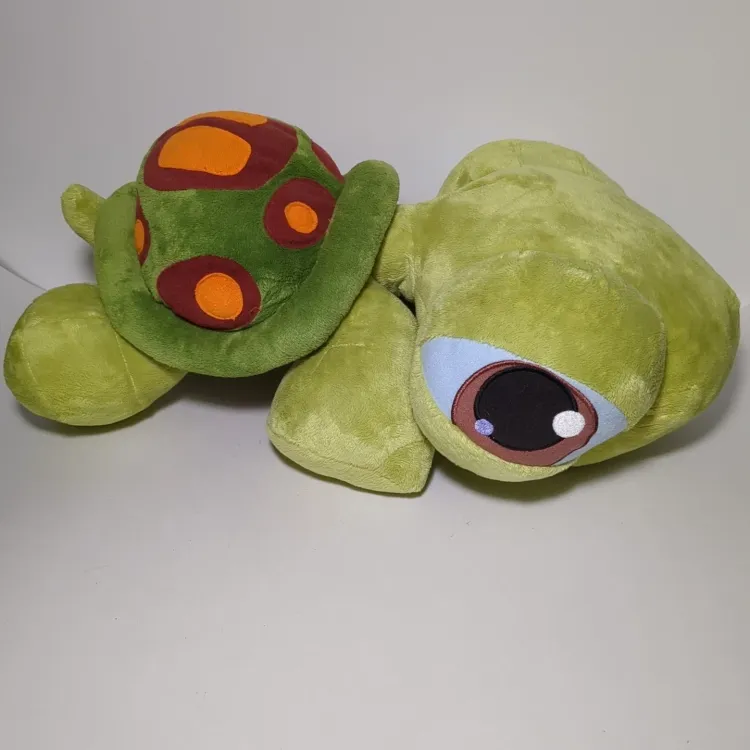 Littlest Pet Shop LPS Jumbo Plush Turtle Pillow Stuffed Toy 17" 2005 Hasbro RARE