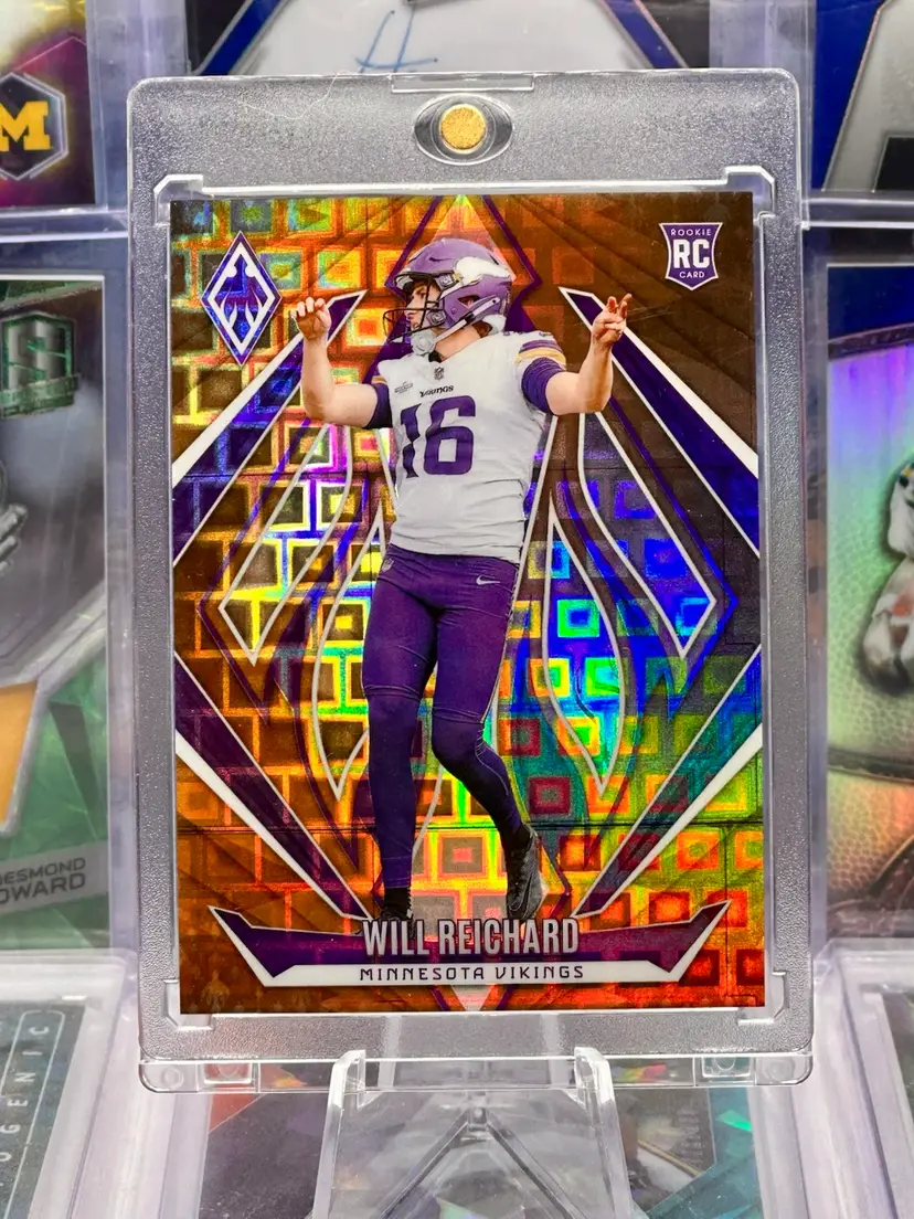 Will Reichard 2024 Phoenix Rookie 16/33 JERSEY # MATCH 1/1 Pandora Prizm Minnesota Vikings