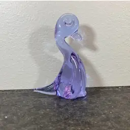 Neodymium Alexandrite Glass Duck Goose 3.5” Tall