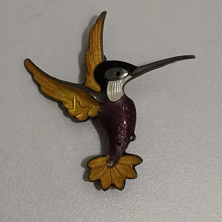 Volmer Bahner Sterling Silver Hummingbird Pin