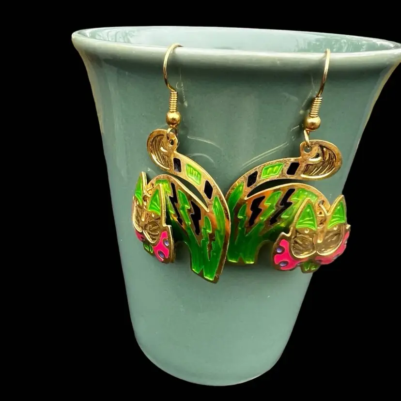 Vintage Edgar Berebi Cat Earrings