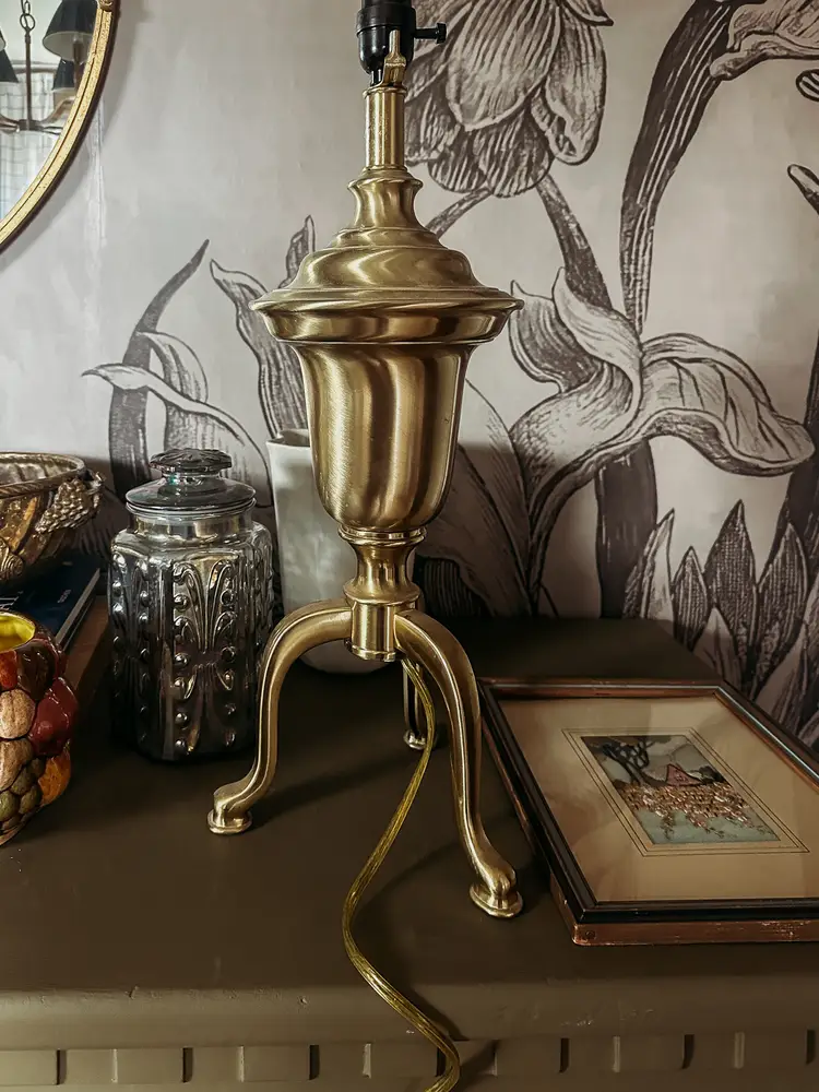 Brass Tripod Table Lamp