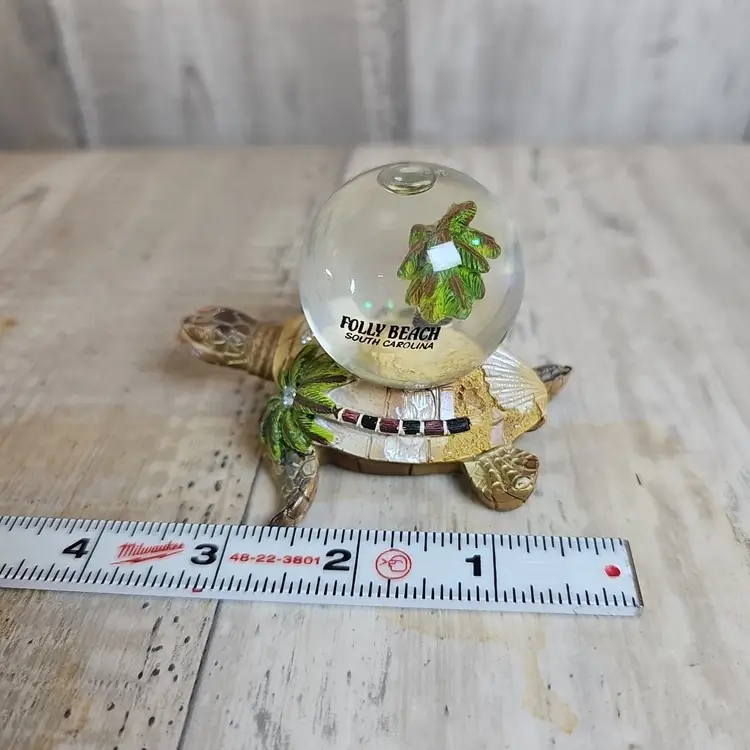 Folly Beach South  Carolina Turtle Snow Globe