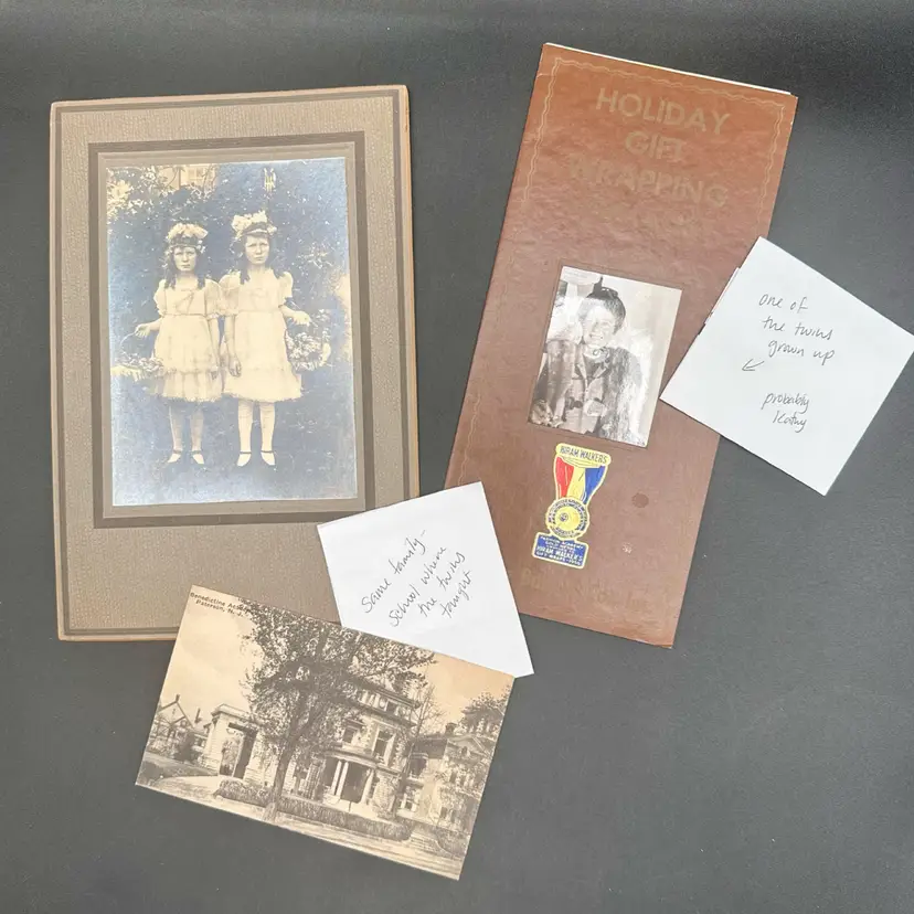 “The Twins” Antique 1920s Sister Lot, 3pcs