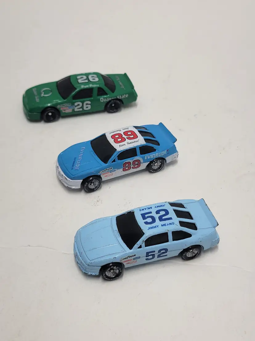 Racing Champions Jimmy Means Jim Sauter Brett Bodine Quaker State Evinrude Cars