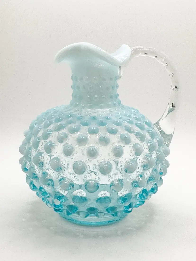 Fenton Blue Opalescent Cruet Without Stopper