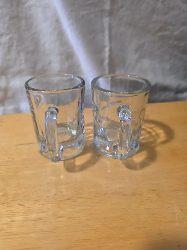 Vintage A&W Root Beer Mini Glass Mugs Set