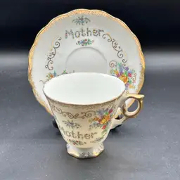 Vintage Ardco Fine Quality Mother Tea Cup and Saucer - Made in Japan