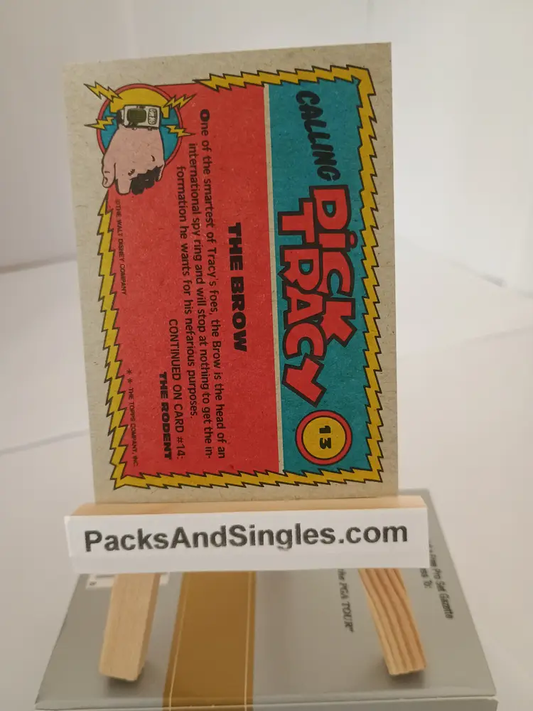 The Brow 1990 Topps Walt Disney Dick Tracy Trading Card