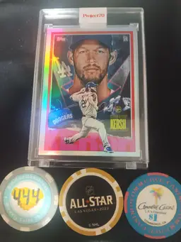 Topps Project 70 Clayton Kershaw by Ben Baller Rainbow Foil /70 - Los Angeles Dodgers