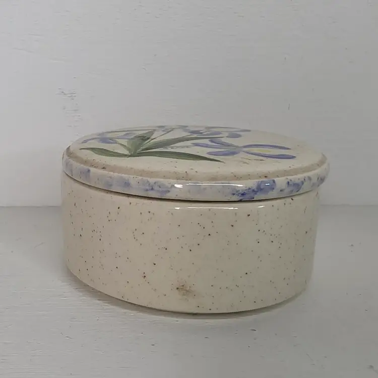 Studio Pottery Trinket Box / Salt Cellar