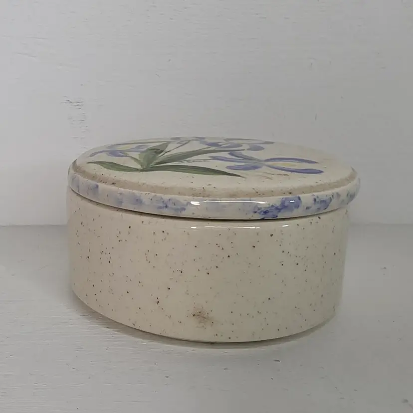 Studio Pottery Trinket Box / Salt Cellar