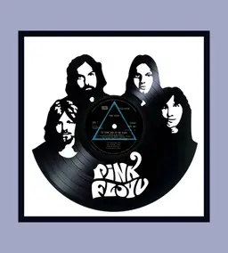 Pink Floyd Carved Vinyl Album Framed