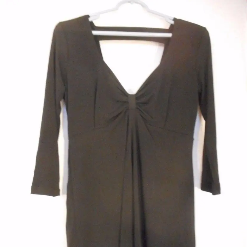 Black Demi Loon Size M Cut out Back Hi Low Top Blouse