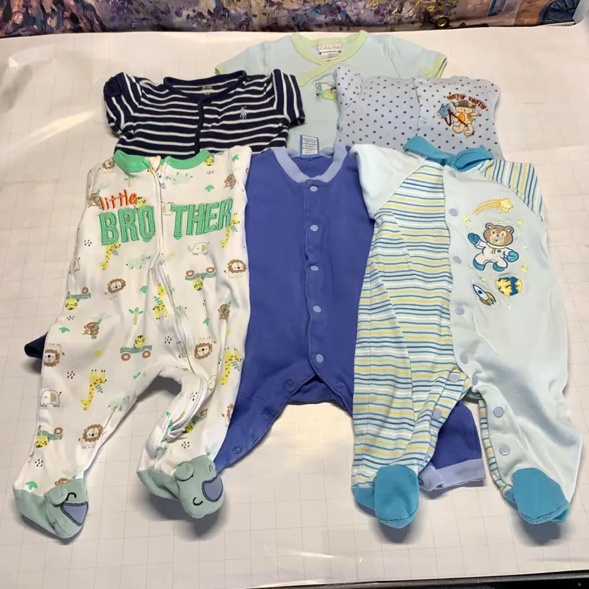 6-Boys Sleepers 3-6m
