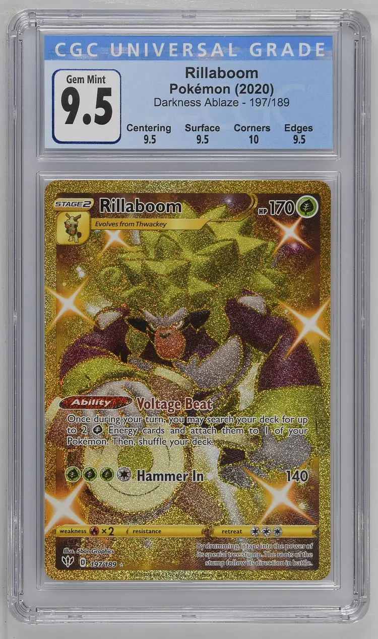 Rillaboom Darkness Ablaze 197/189 CGC 9.5 Pokemon 2020 English