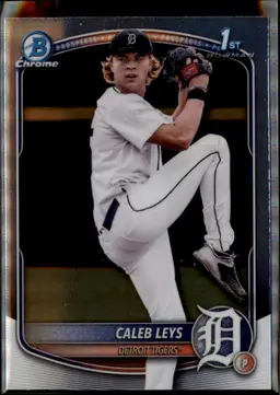 2025 Bowman Draft #BDC-195 Caleb Leys Chrome - (138) - Detroit Tigers