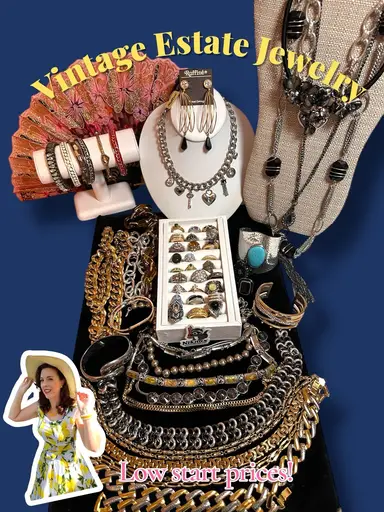 New Inventory! VTG Estate Jewelry! Low Start Prices!❤️Rings, Bracelets, Necklaces, Brooches & Earrings🥰