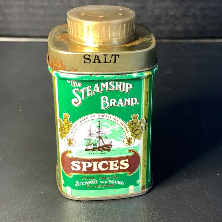Vintage Steamship Brand Spice Tin