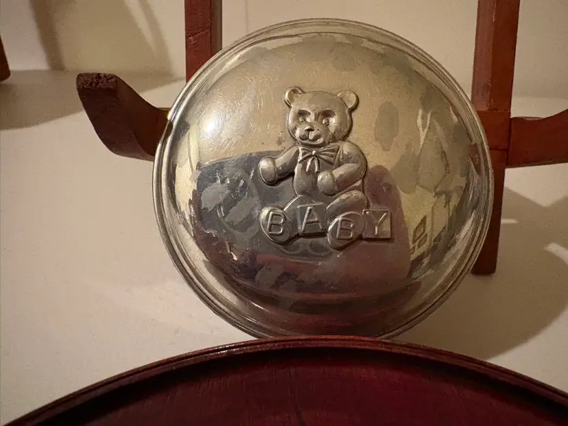 Pewter Teddy Bear Box