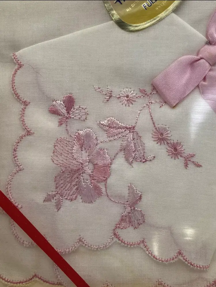 Vintage Ladies Handkerchiefs Fruit Of The Loom New Old Stock In Box