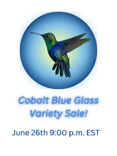 Cobalt Blue Glass Variety Sale