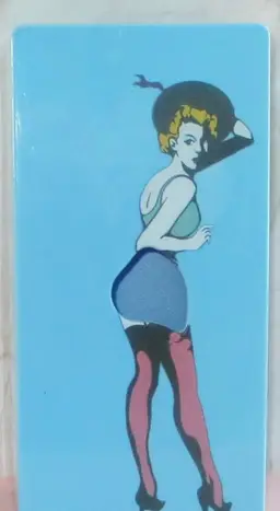 Vintage Pin Up Girl Tissue Box Table Top Or Wall Mount Home Decor Man Cave