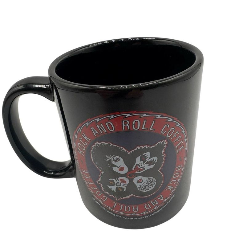 DEFUNCT KISS Coffeehouse Myrtle Beach Ceramic Mug Rock and Roll Coffee Cup 12 oz