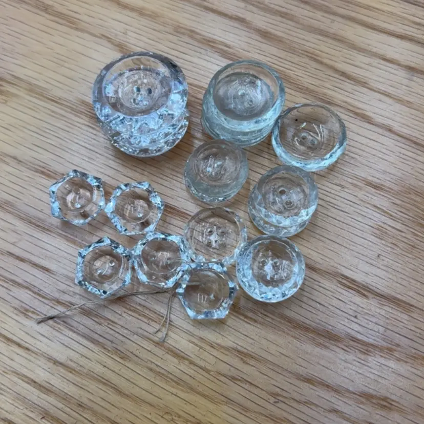 Lot Of Glass Buttons As Shown