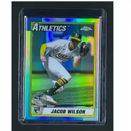2025 Topps Chrome #90CB-18 Jacob Wilson 1990 Topps Baseball 35th Anniversary Athletics