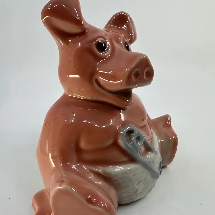 Vintage Wade England NatWest Bank Baby Woody Piggy Bank 1980s - 5”