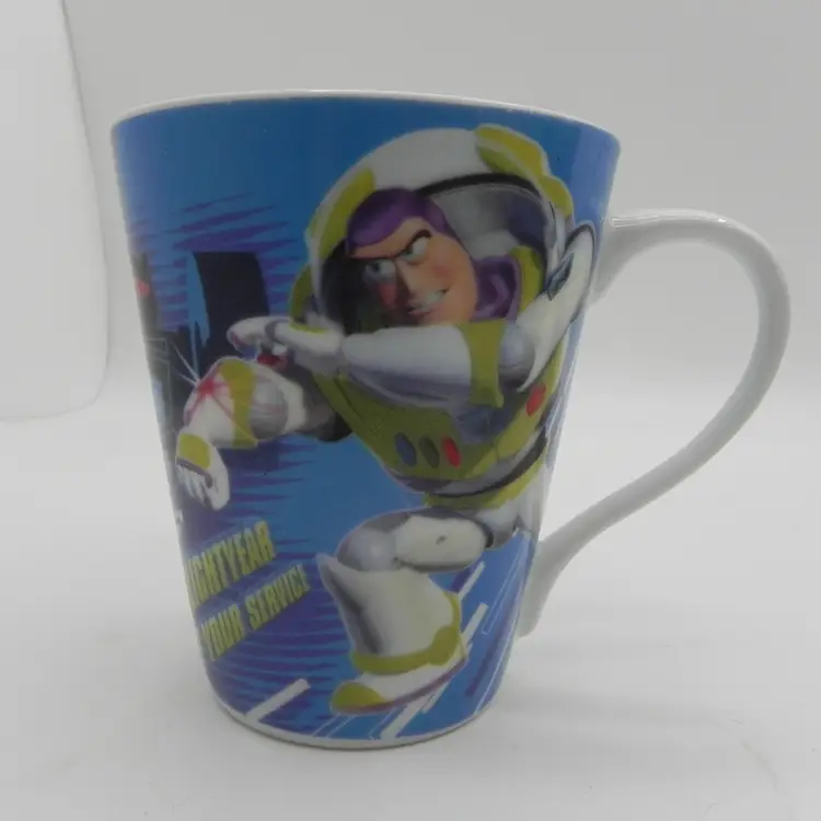 Disney Pixar Toy Story Buzz Lightyear At Your Service Coffee Mug Tea Cup Kids