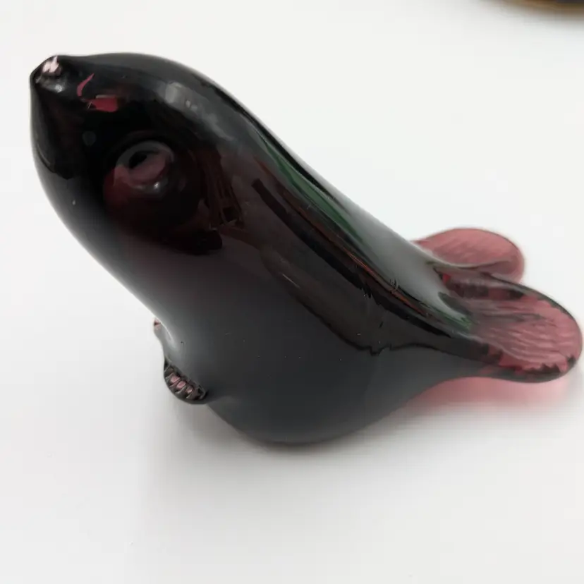Amethyst art glass seal
