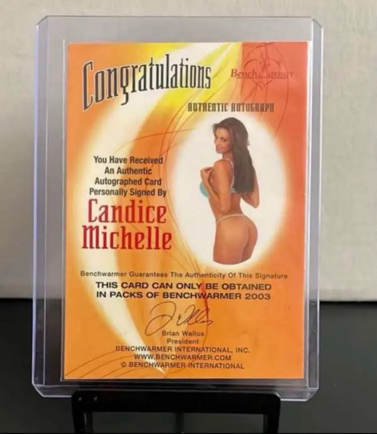 Candice Michelle 2003 Bench Warmer Auto