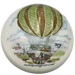 Vintage Murano Hot Air Balloon Paperweight 4” wide x 3” tall