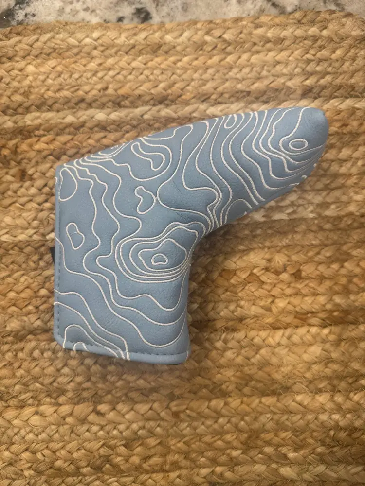 Blue Ridge Golf Co. Carolina Blue & Pure White Embroidery Topographic 2.0 Edition Blade HC