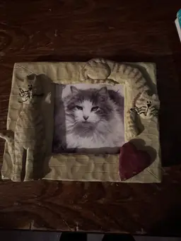 Resin Cat Photo Frame