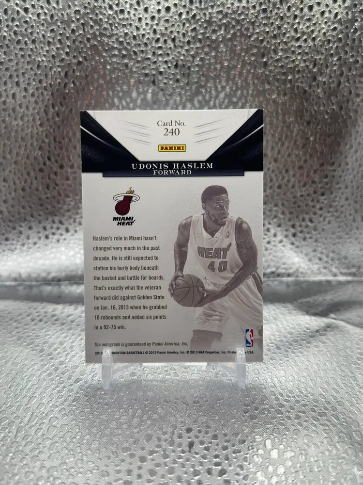 Udonis Haslem Miami Heat Auto /99
