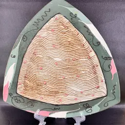 Vintage Cunningham Studio Art Pottery Abstract Wall Hanging