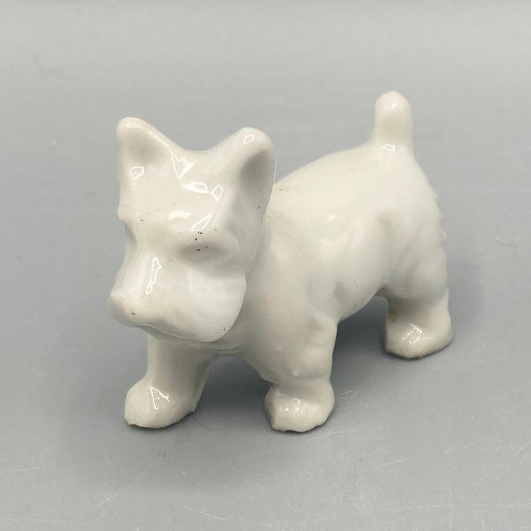 Vintage Miniature Ceramic Scottie Dog Figurine