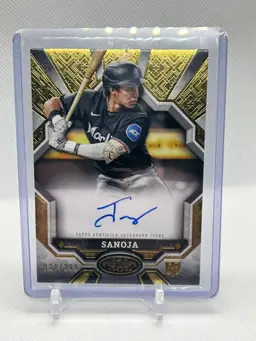 Javier Sanoja 2025 Tier One Rookie Auto /299 Miami Marlins (Team Venezuela WBC)