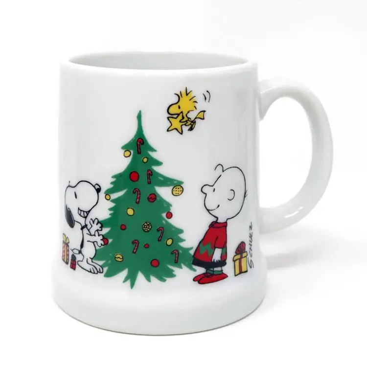 Peanuts Christmas Stein - Snoopy, Charlie Brown, and Woodstock