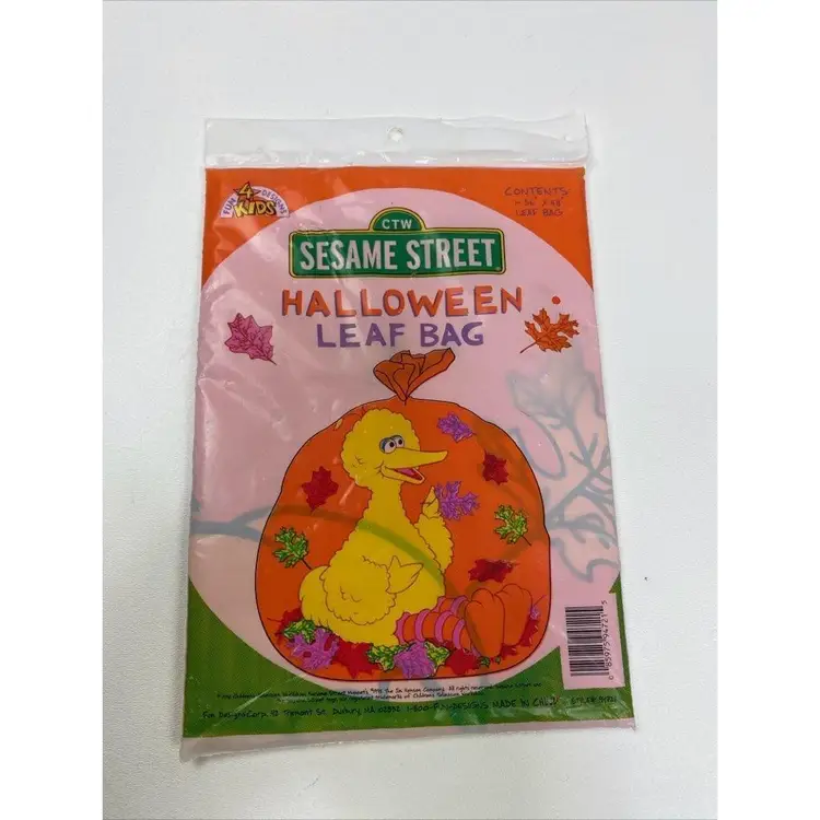 Vintage Halloween Sesame Street Leaf Bag