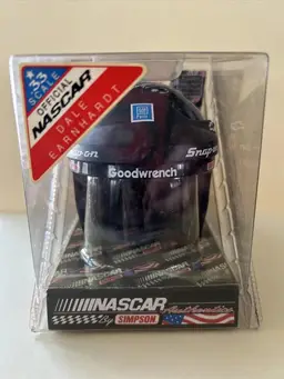 new-.33 scale-dale earnhardt sr.-mini racing helmet-nascar-#3-simpson-rcr