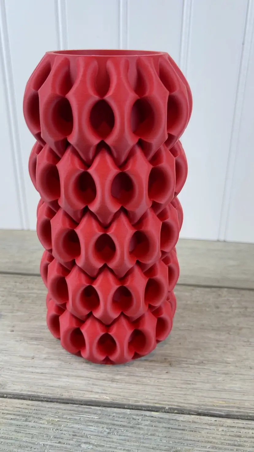 Modern Flower Vase, The Xiomu Vase, 3D Printed, Unique Vase, Bookshelf Table Decor, Plant Lovers, Multiple Colors